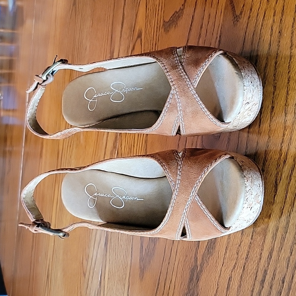 Jessica Simpson- Suede Cork Heel